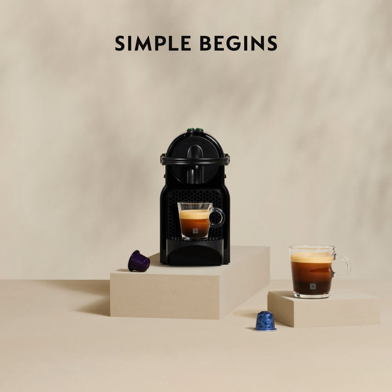 De'Longhi Nespresso Inissia Espresso Single Serve Machine + Aeroccino Frother in Black (EN80BAE)