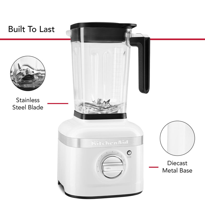 KitchenAid K400 Blender 1.5HP, 56oz. BPA free Jar in White (KSB4028WH)