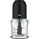 Braun Easy Prep Mini 4 Cup Chopper, 250W Quadblade Technology in Black (CH3012BK)