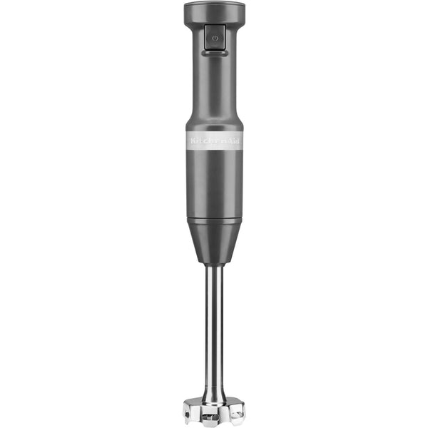 KitchenAid Immersion Blender Corded Variable Speed Trigger, Blending Jar with Lid in Charcoal Grey (KHBV53DG)