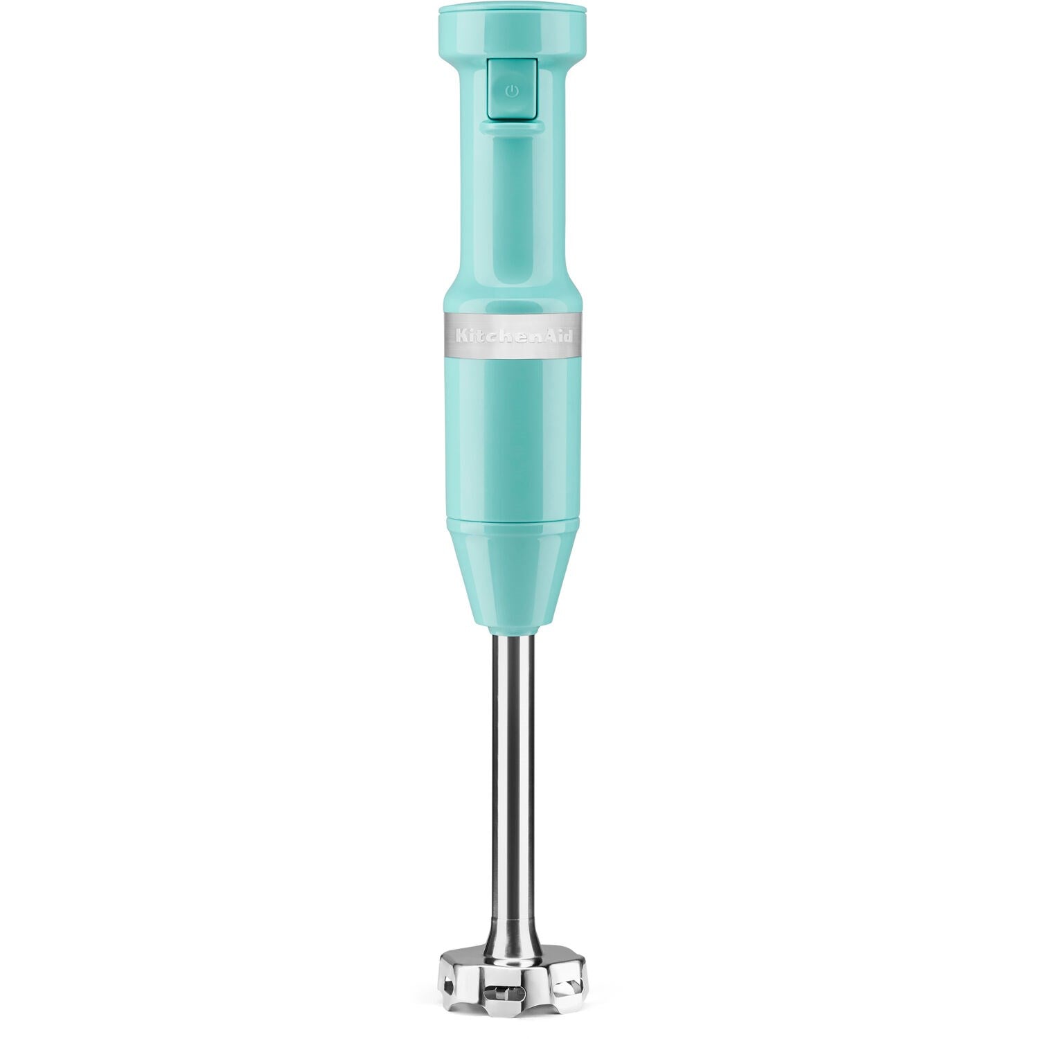 KitchenAid aqua sky immersion blender with blending shaft and blade base