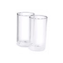 De'Longhi Hot & Cold Double Wall Glass Set of 2 Cappuccino, Cold Brew, Thermal (DLSC326)