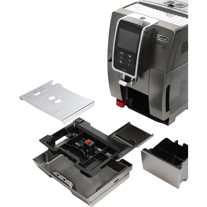 De'Longhi Dinamica Plus Fully Automatic Espresso Machine with Built-in  Grinder Titanium ECAM37095TI - Best Buy