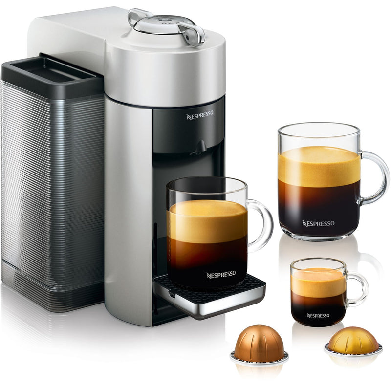 De'Longhi Nespresso Vertuo Coffee & Espresso Single Serve Machine, 2 Cup Sizes in Silver (ENV135S)