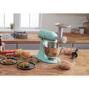 KitchenAid Food Grinder Attachment for Stand Mixer with Pusher and Tray in White (KSMFGA)
