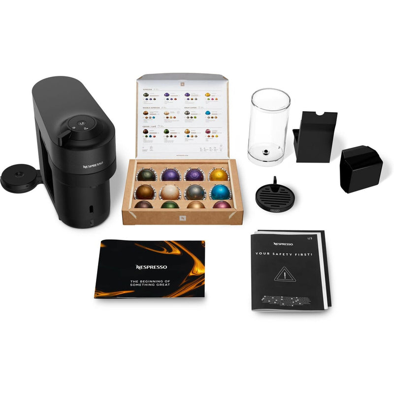 De'Longhi Nespresso Vertuo Pop+ Coffee & Espresso Single Serve in Liquorice Black (ENV92B)