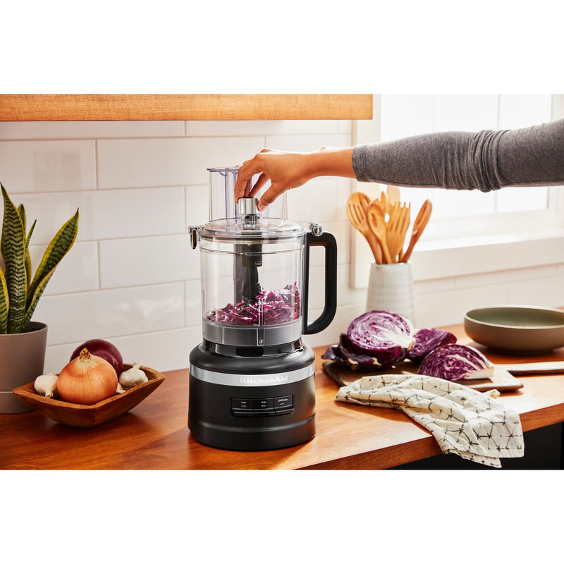 KitchenAid 13 Cup Food Processor with Work Bowl in Black Matte (KFP1318BM)