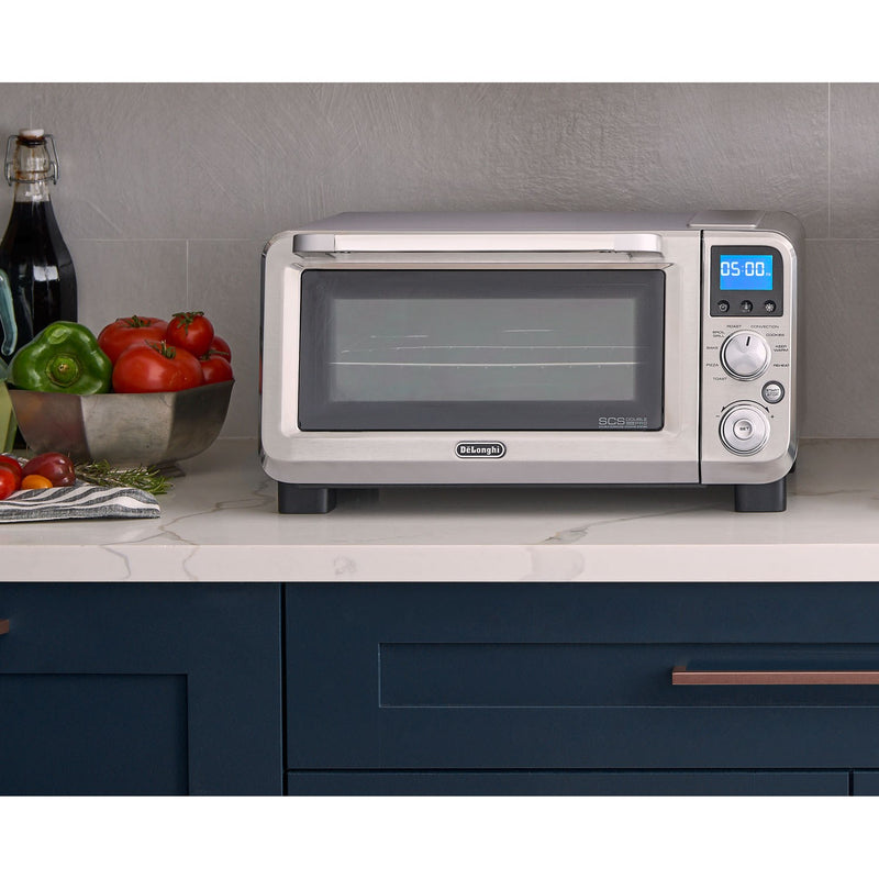 De'Longhi Livenza Convection Oven, 3 Heating Areas, Digital Display in Silver (EO141150M)