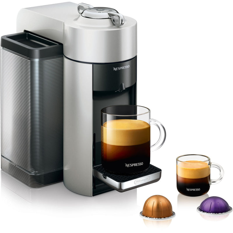 De'Longhi Nespresso Vertuo Coffee & Espresso Single Serve Machine, 2 Cup Sizes in Silver (ENV135S)