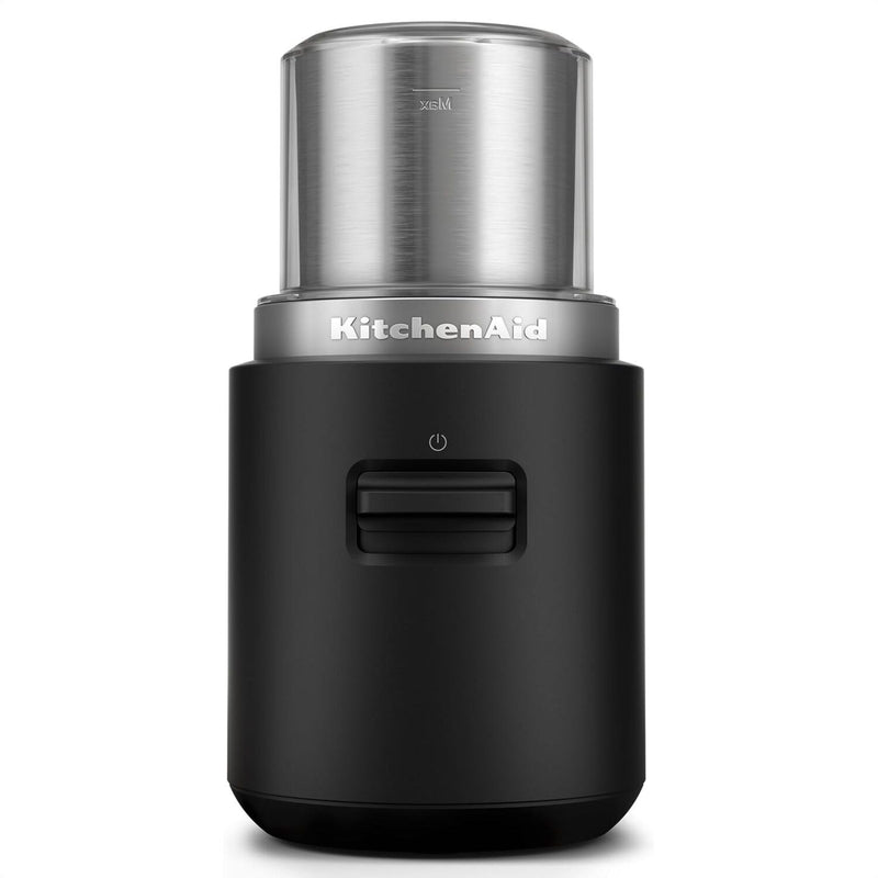 KitchenAid Go™ Cordless Blade Coffee Grinder in Black Matte - Battery Sold Separately (KBGR100BM)