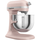 KitchenAid Stand Mixer, 7 Quart Bowl Lift, 11 Speeds in Feather Pink (KSM70SKXXFT)
