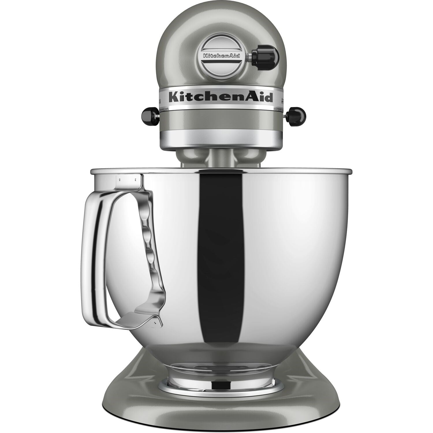 Contour silver stand mixer with stainless bowl and mixing head