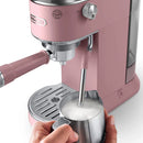De'Longhi Dedica Duo Pump Espresso Machine with Cold Brew, Frothing Wand in Pink (EC890PK)