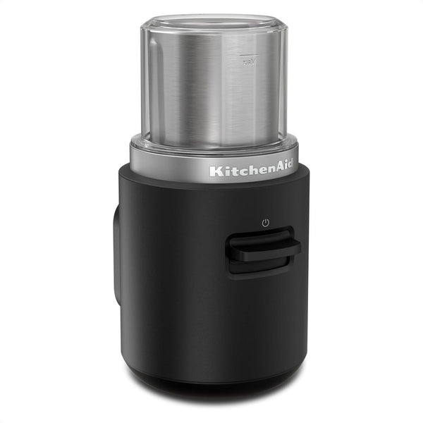 KitchenAid Go™ Cordless Blade Coffee Grinder in Black Matte - Battery Sold Separately (KBGR100BM)