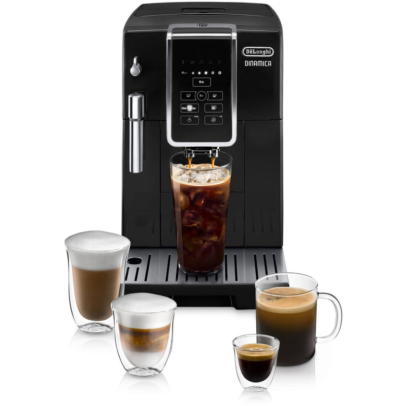 De'Longhi Dinamica Fully Automatic Coffee and Espresso Machine in Black (ECAM35020B)