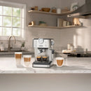 De'Longhi Linea Classic Automatic Espresso Machine with Milk Frother and Pressure Gauge Display (EM450M)