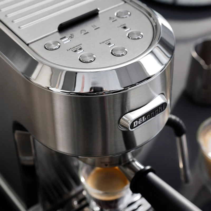 De'Longhi Dedica Maestro Espresso Machine with Automatic Steam Wand in Stainless Steel (EC900M)