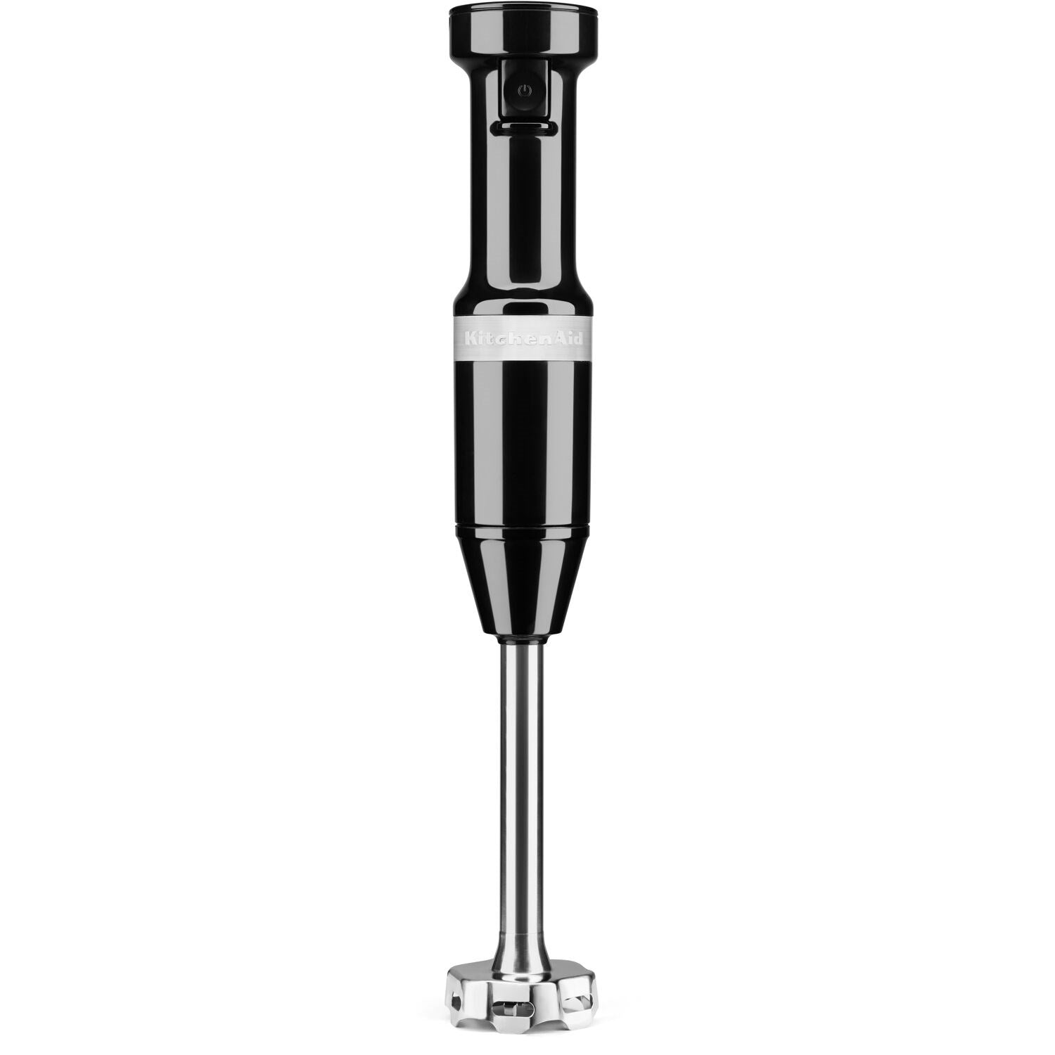 Onyx black immersion blender with stainless blending shaft