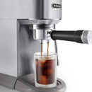 De'Longhi Dedica Duo Pump Espresso Machine with Cold Brew, Frothing Wand in Stainless (EC890M)