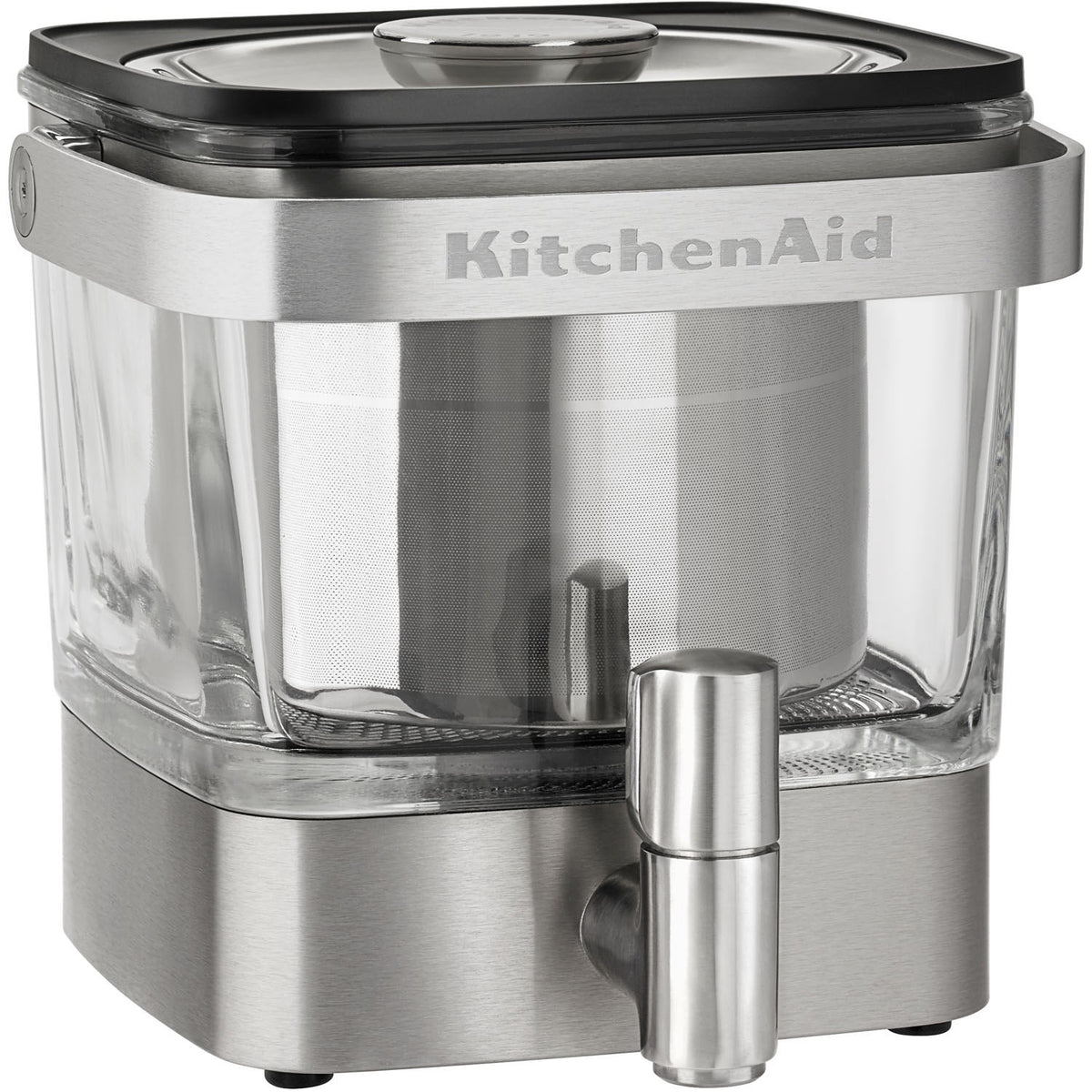 KitchenAid 28 Oz Cold Brew Coffee Maker in Brushed Stainless Steel (KC