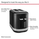 KitchenAid 2-Slice Toaster in Black Matte (KMT2109BM)