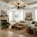 Parrot Uncle Vaczon 52-Inch DC Motor Industrial Downrod Ceiling Fan with Light and Remote Control