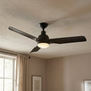 Parrot Uncle 52-Inch Cason Industrial Downrod Mount Reversible Ceiling Fan with LED Lighting and Remote Control (BBLAB011A)
