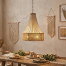 Parrot Uncle 4-Light Golden Farmhouse Dry Rated Chandelier (BBW9738-4)