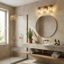 Parrot Uncle 3-Light Modern Golden Linear Vanity Lights Wall Light (HLW-27124-3GD)