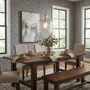 Parrot Uncle Kara Farmhouse 1-Light Textured Glass Nickel Island Pendant Light