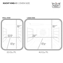 Kucht Professional 48-Inch 6.7 cu ft. Gas Range in Light Blue with Silver Accents (KNG481-LB)