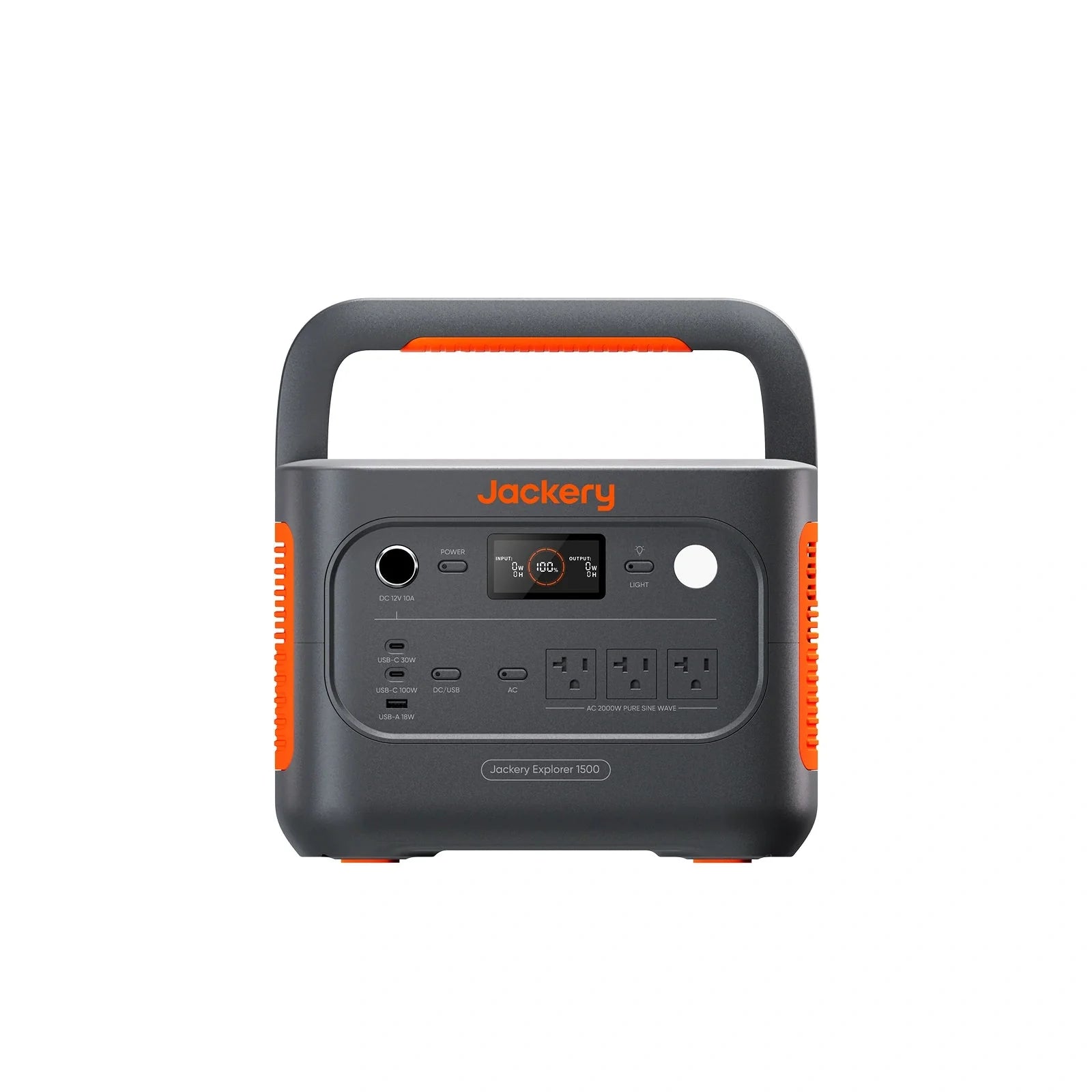 Jackery Explorer 1500 v2 Portable Power Station, 1536Wh LiFePO4 Battery, 2000W AC/4000W USB-C Output, 64 Minutes Fast Charging