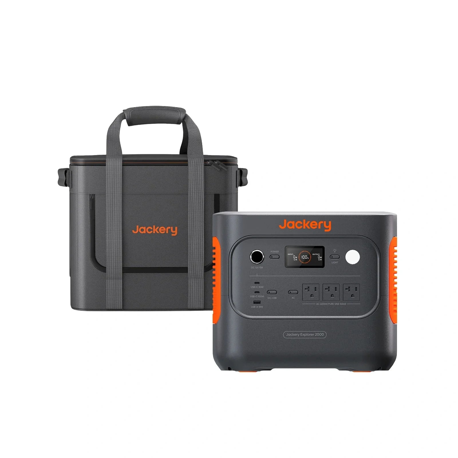 Jackery Explorer 2000 v2 Indoor Friendly Portable Power Station, 2042Wh LiFePO4 Battery, 2200W Solar Generator, USB-C PD 100W Fast Charging for Camping, Home Use