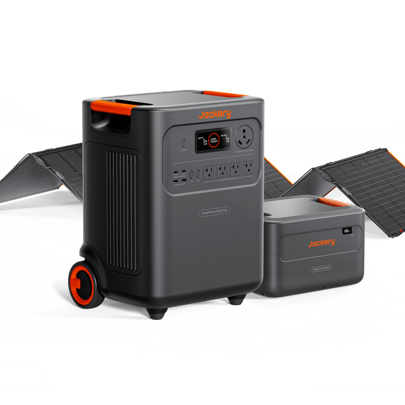 Jackery HomePower 3600 Plus Portable Power Station, 3600W AC Output, 3584Wh LFP Solar Generator, Expandable up to 43kWh