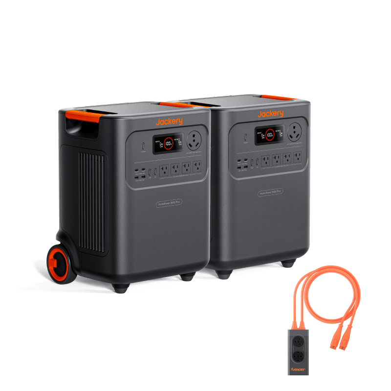 Jackery HomePower 3600 Plus Portable Power Station, 3600W AC Output, 3584Wh LFP Solar Generator, Expandable up to 43kWh