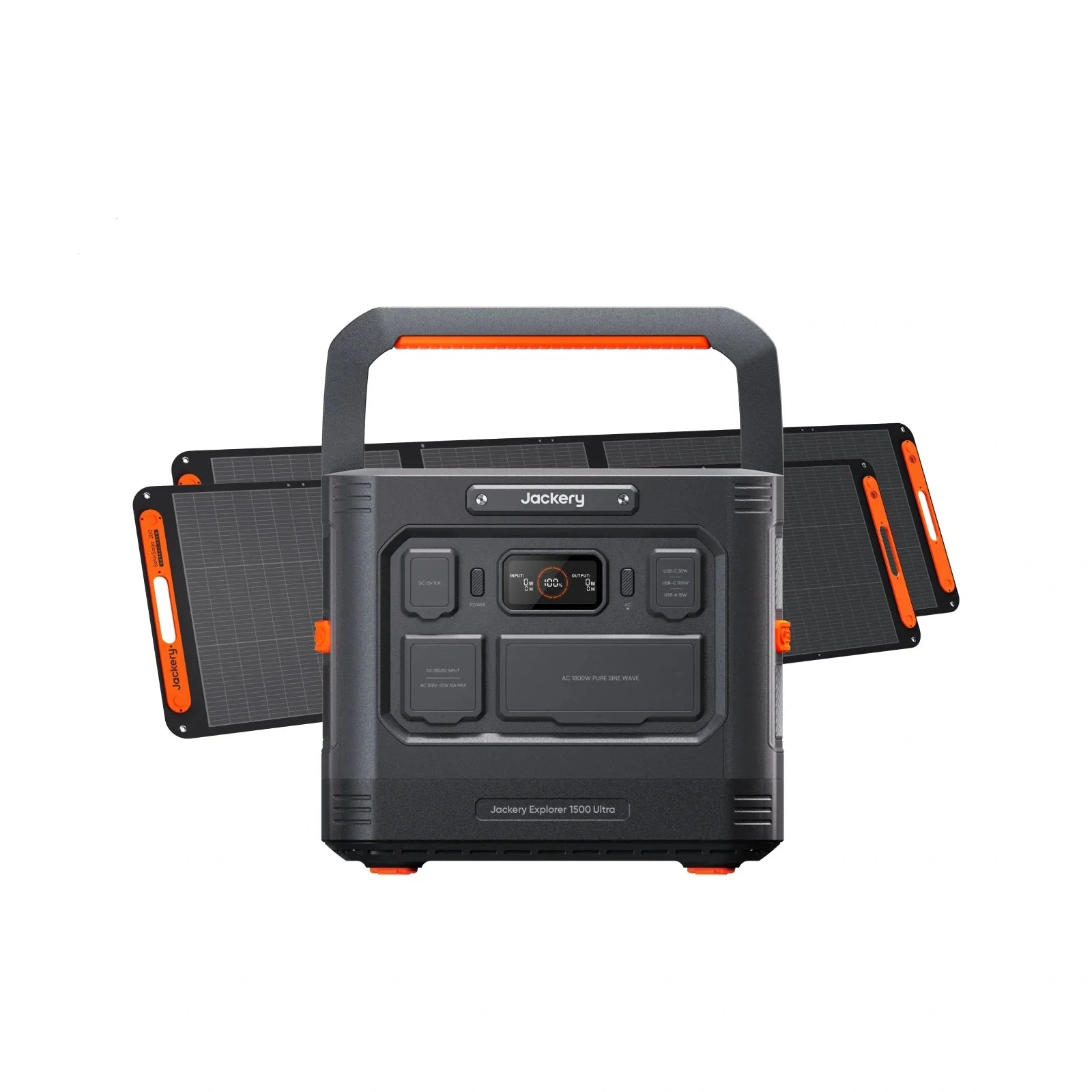 Jackery Explorer 1500 Ultra Portable Power Station, 1536Wh LiFePO4 Battery, 1800W AC (3600W Peak), IP65 Waterproof, 1.5H Fast Recharge, Solar Generator for Camping, RV & Backup