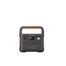 Portable power station (black) front control panel with handle and ports