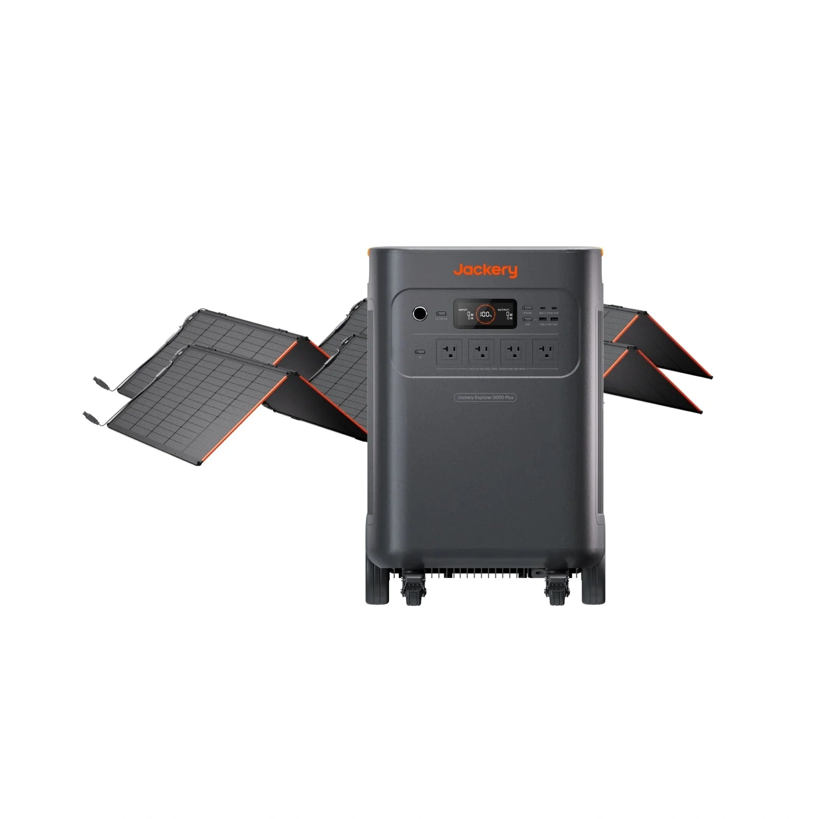 Jackery Solar Generator 5000 Plus Portable Power Station with AC Cable, 5000Wh LiFePO4, 7200W 120V/240V AC Output, Expandable to 60kWh, Essential Home Backup for Power Outages
