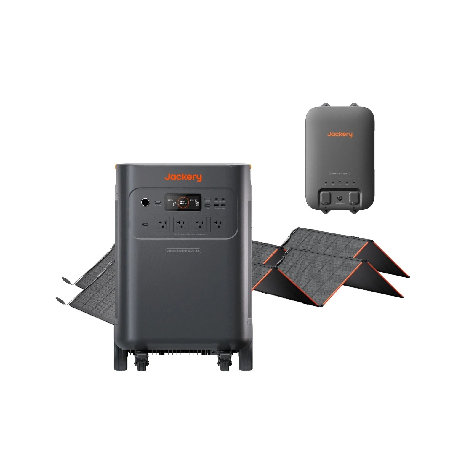 Jackery Solar Generator 5000 Plus Portable Power Station with AC Cable, 5000Wh LiFePO4, 7200W 120V/240V AC Output, Expandable to 60kWh, Essential Home Backup for Power Outages