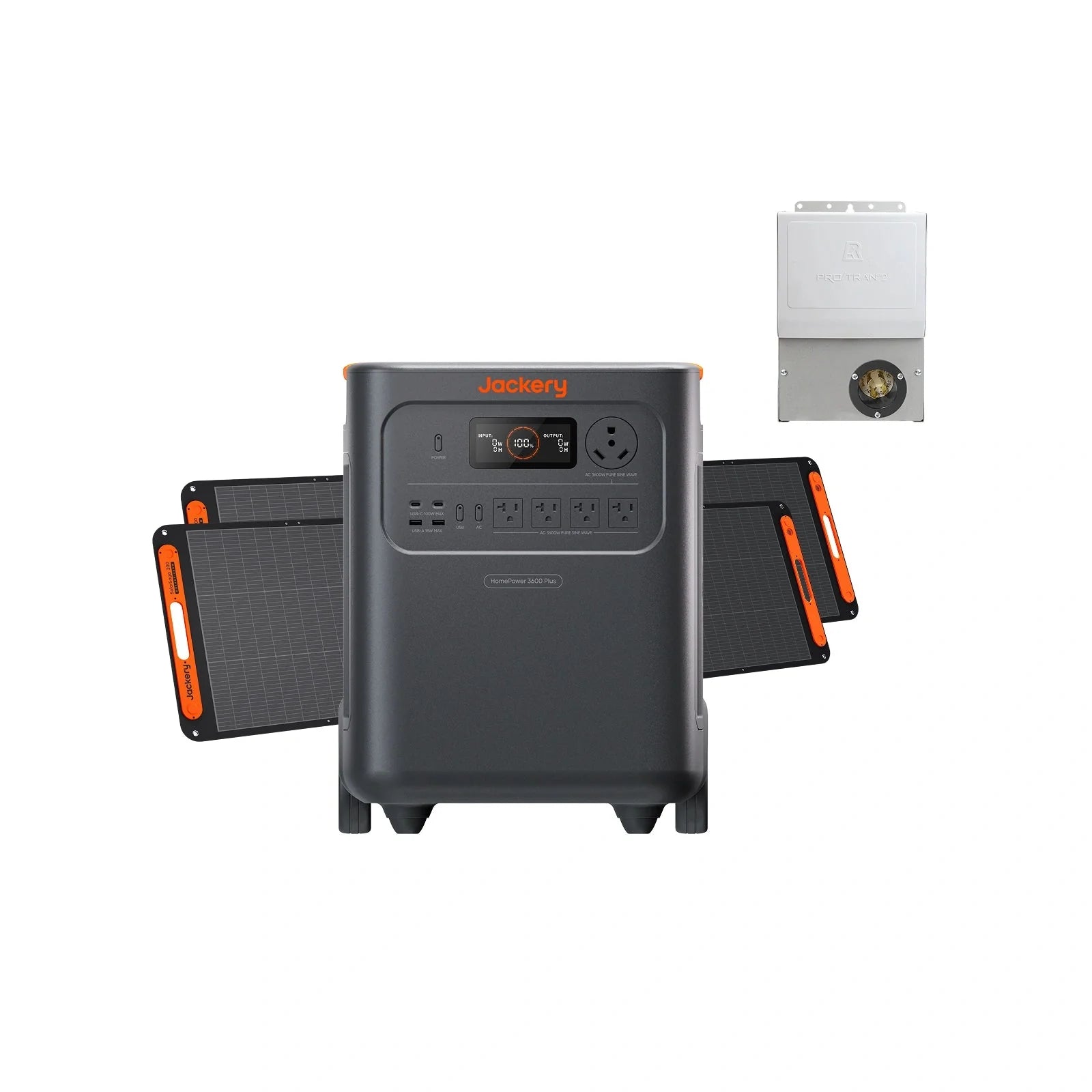 Jackery HomePower 3600 Plus Portable Power Station 3600W AC Output, 3584Wh LFP Solar Generator, Expandable up to 21kWh, Essential Home Backup for Home Use, Emergencies, RV