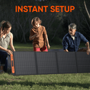 Jackery SolarSaga 200W Portable Solar Panel,IP68 Foldable Bifacial Solar Panels,Compatible with Jackery Explorer Power Station and Solar Generator,for Rooftops Outdoor Camping Off-Grid and RVs