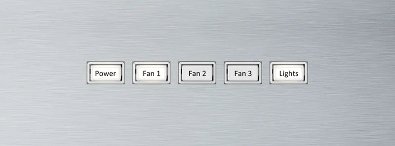Brisas Traditional Pyramid Wall, 36" in Stainless Steel (BVE-E36CS)