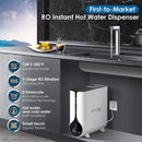 Waterdrop Instant Hot Water Dispenser, Reverse Osmosis System with Smart Display Faucet, White (WD-K6-W)