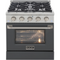 Kucht 30-Inch 4.2 cu ft. Propane Gas Dual Fuel Range in Cement Gray (KDF302/LP-CY)