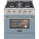 Kucht 30-Inch 4.2 cu ft. Propane Gas Dual Fuel Range in Light Blue (KDF302/LP-LE)