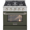 Kucht 30-Inch 4.2 cu ft. Natural Gas Dual Fuel Range in Olive Green (KDF302-ON)