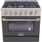 Kucht 36-Inch 5.2 cu ft. Propane Gas Dual Fuel Range in Cement Gray (KDF362/LP-CY)