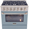 Kucht 36-Inch 5.2 cu ft. Natural Gas Dual Fuel Range in Little Blue (KDF362-LE)