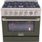 Kucht 36-Inch 5.2 cu ft. Propane Gas Dual Fuel Range in Olive Green (KDF362/LP-ON)