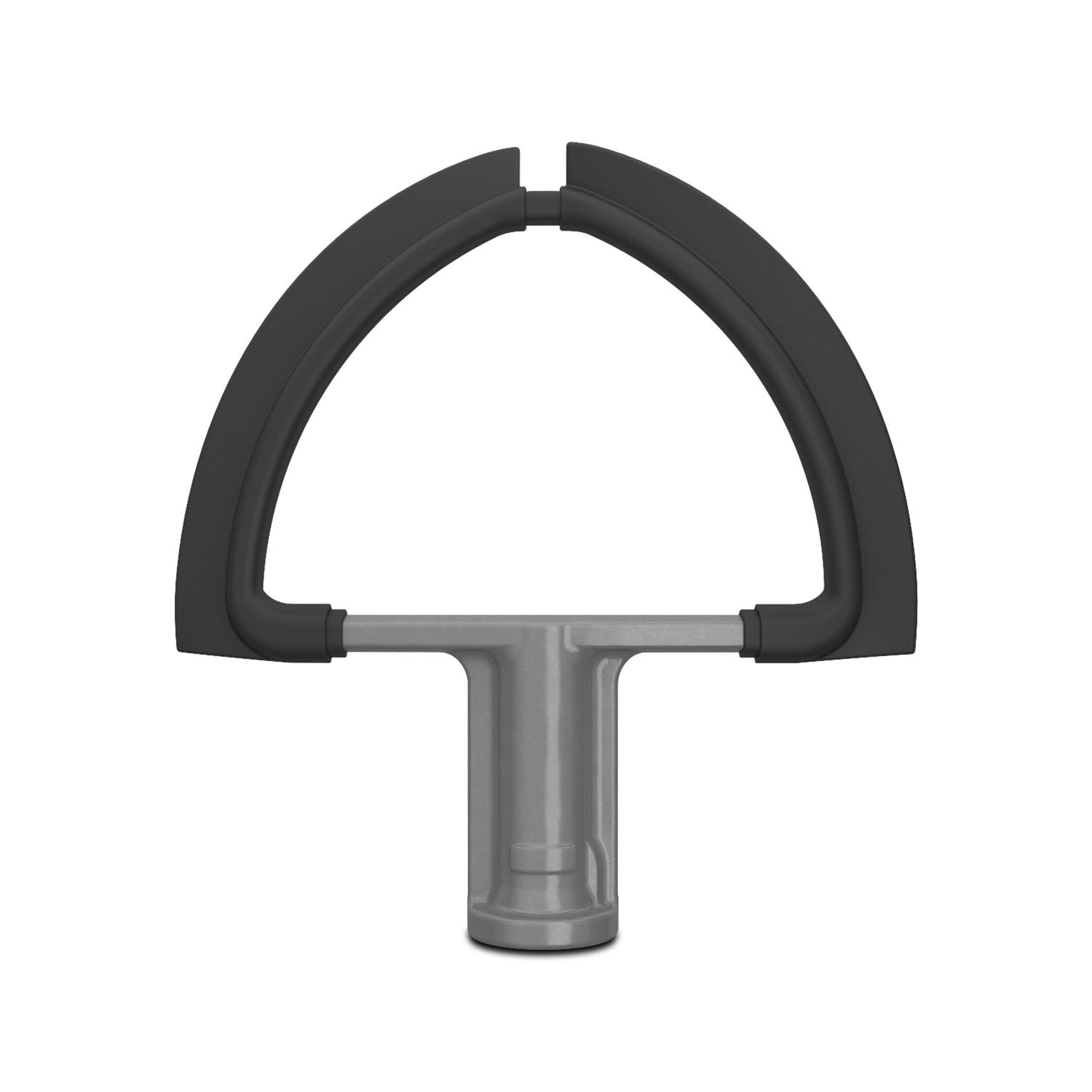 Double flex edge beater attachment with gray body and black flexible arms